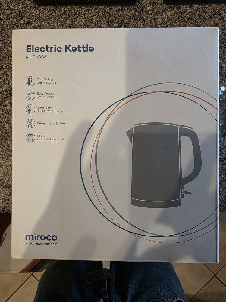 Miroco 1.5L Double Wall 100% Stainless Stell Tea Kettle.