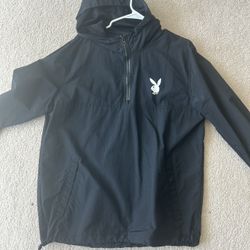 Playboy Black Windbreaker Jacket