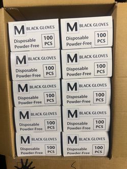 Nitrile gloves (BLACK) XS/M 4 MIL