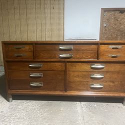 Willet Mid-Century Solid Cherry 11-Drawer Dresser
