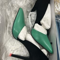 Aldo Green and Black Heels