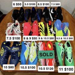 NEW Soccer Cleats (Size 5.5-12)