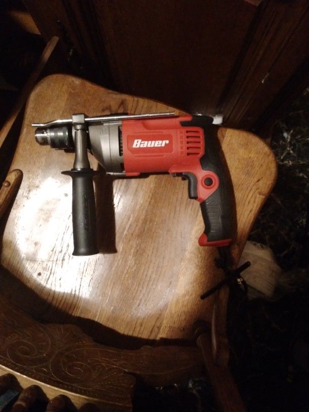 Bauer 1/2" Reversible Hammer Drill. Model-1992E-B