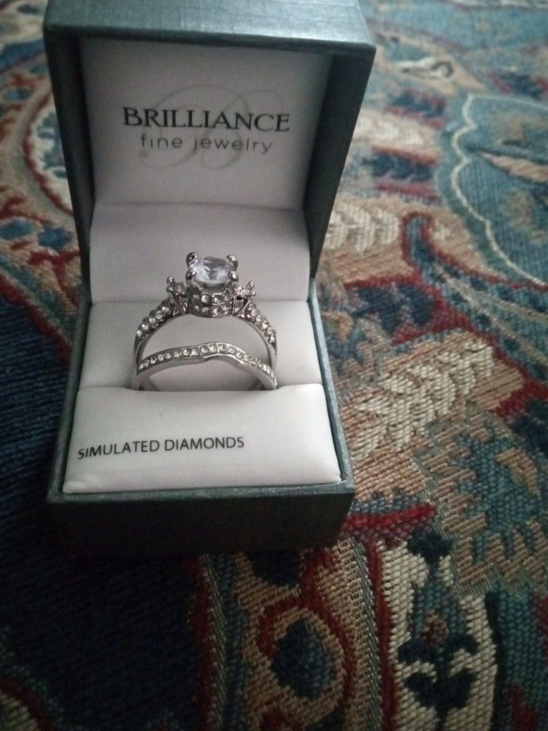 Sterling silver Ring Set Size 12