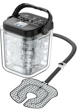 Ice Therapy Machine for Knee After Surgery, Rechargeable 7 Quarts Cold Therapy Machine for Knee Replacement Pain Recovery with Timer, Compression Pad@