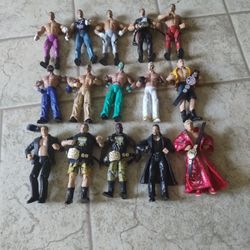 Toy WWE Wrestling Action Figures - 15 total