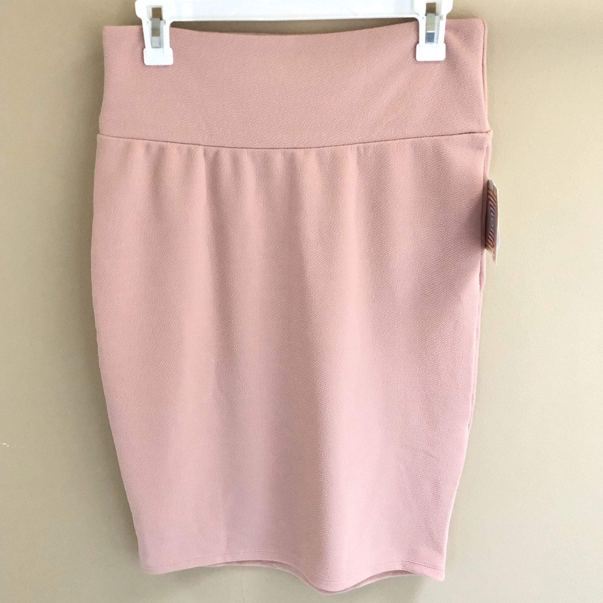 LuLaRoe Sz Medium Cassie Skirt - Light Pink, Mauve, Pencil, Yoga, Waistband