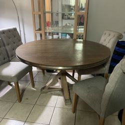 $50- Dining Table + 4 Chairs