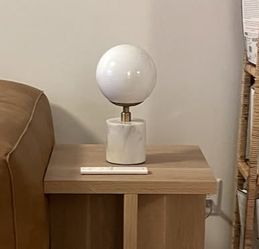 Surya Una Table Lamp in White (Grayson Luxury)