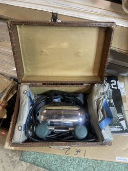 Amazing Condition Relax-it 1940s Los Angeles massage tool in case working machine!