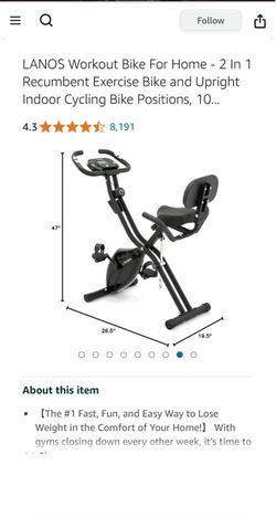 LANOS 2-in-1 Stationary Bike