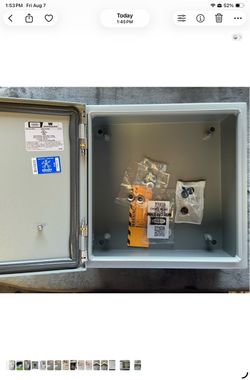 Wiegmann 12x12x6 Carbon Steel Electrical Enclosure