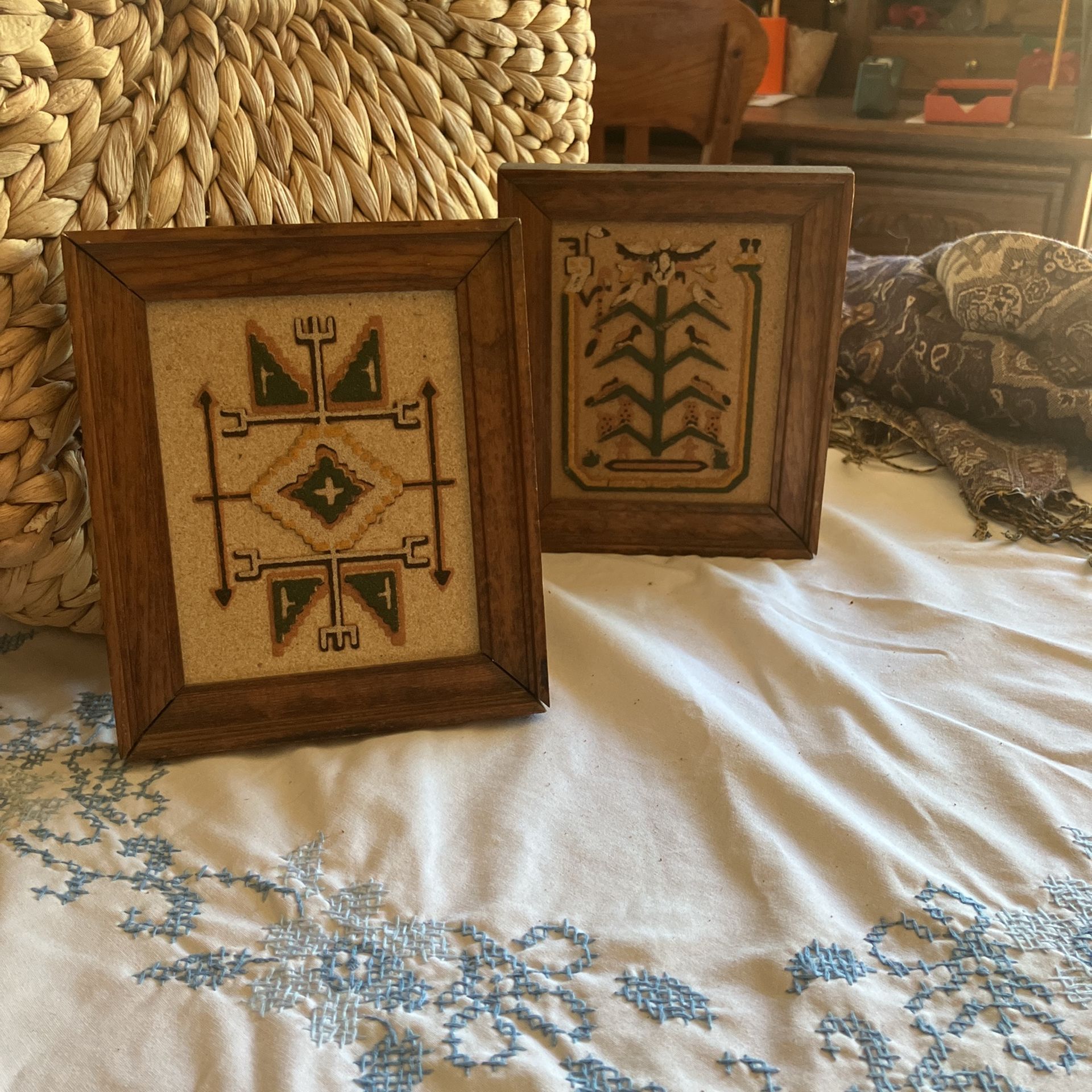 2 Sand Paintings From Albuquerque 