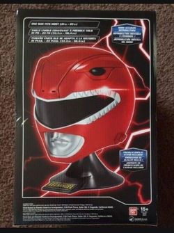 New RARE 2016 Toys R Us Exclusive Mighty Morphin Power Rangers MMPR Legacy Red Ranger Helmet $300 Price is FIRM