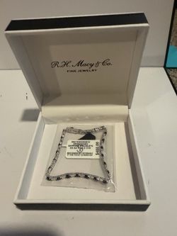 Macy’s Diamond & Blue Sapphire Bracelet  -  Brand New