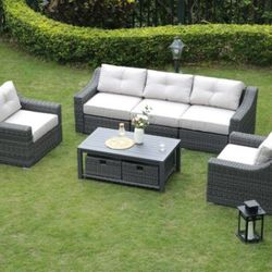 Conversational Patio Furniture Set High Quality Top Quality Costco Quality Patio Furniture Set Brand New Patio Sofa Patio Couch Outdoor Furniture Set 
