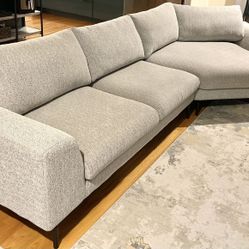Dania Furniture Rowena Right Cuddler Sectional 