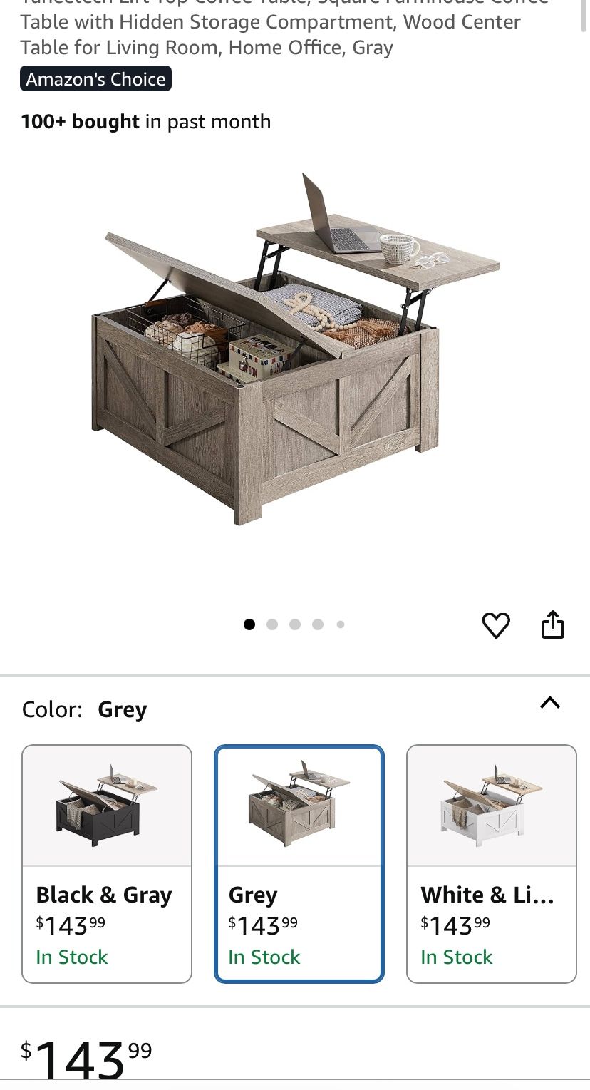 yaheetech coffee table