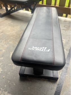 Fitness gear wide flat weights bench VERY STURDY $40