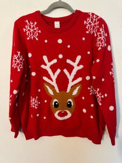 Jolly Sweaters Reindeer Ugly Christmas Sweater