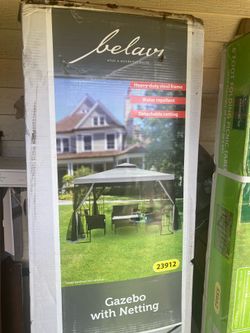 FIRM PRICE, New 10x10 gazebo with netting