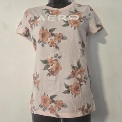 Aeropostale Floral Graphic Tee