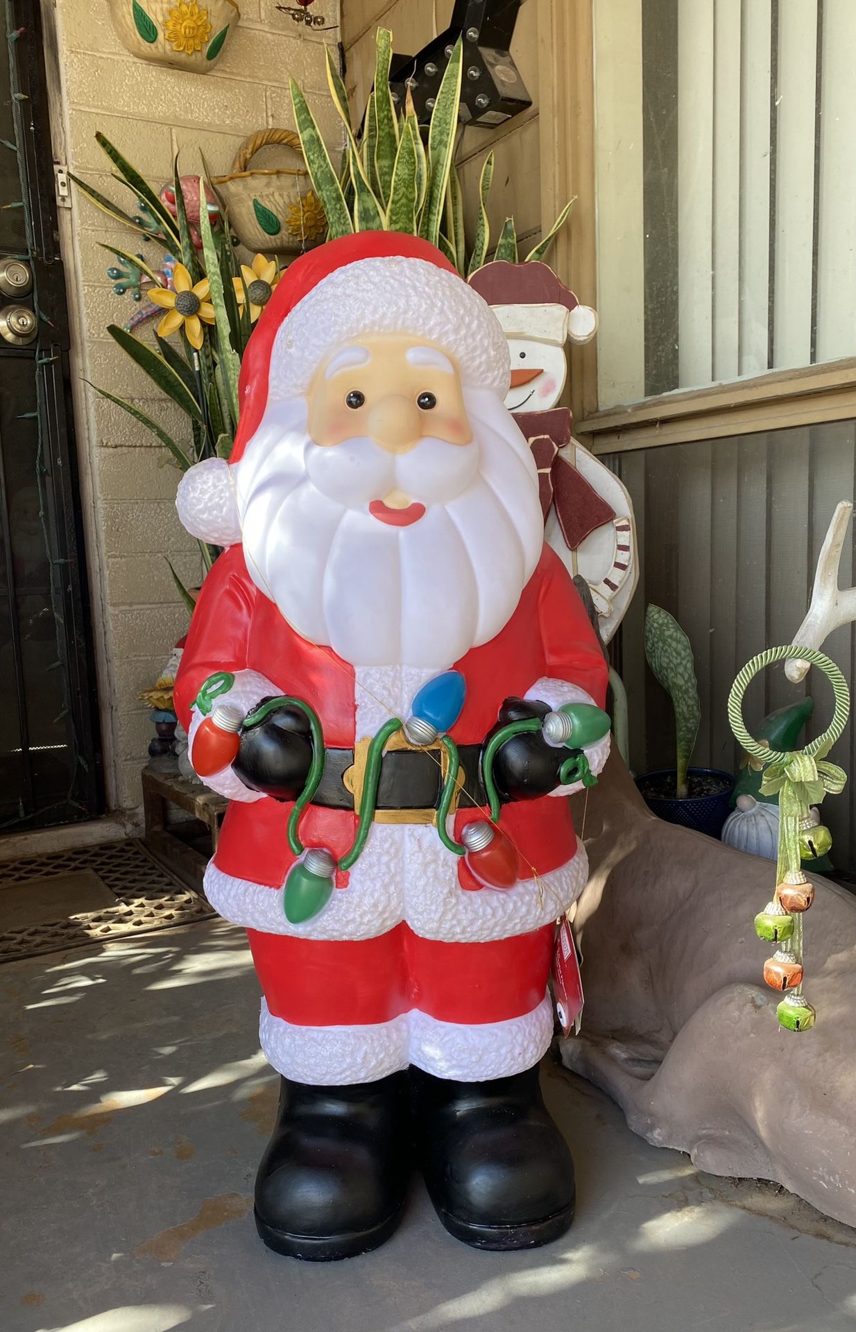 Led 3FT Santa Claus Holding X-más Lights