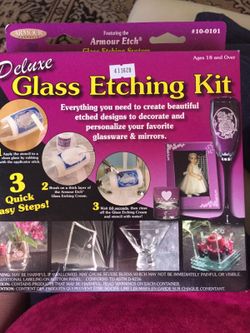 Glass etching kit brand new