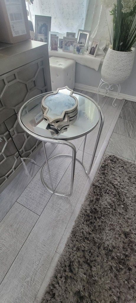 Glass End Table