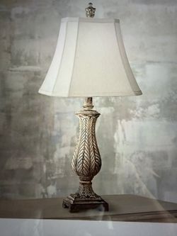 Antique Gold Leaves Vase Table Lamp