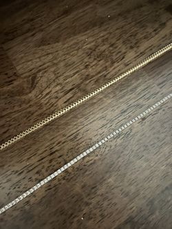 Miami Cuban Link 14K Gold and Diamond 14K Gold chain