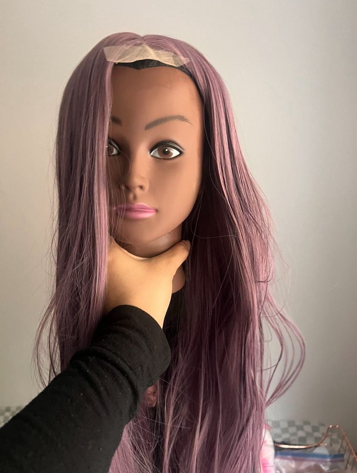 Purple Synthetic Wig