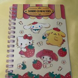Sanrio Characters Strawberry Mini Notebook