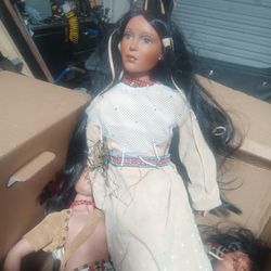 Porcelain Indian Doll