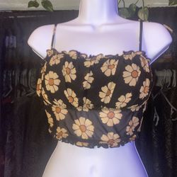 Sunflower Crop Top