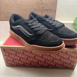 VANS Hylane Black/Gum Skateboarding Shoes Men's US 8 Medium (D) 9.5 women