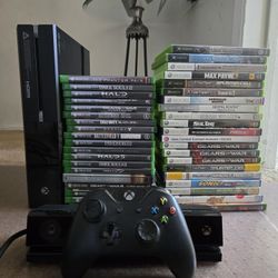 Xbox One With Video Game Lot (Over 40 Games)