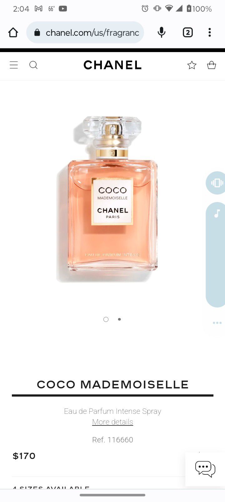 Chanel CoCo Mademoiselle Intense Perfume 