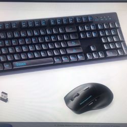 Wireless keyboard and mouse combo full size 3 level dpi for desktop laptop PC