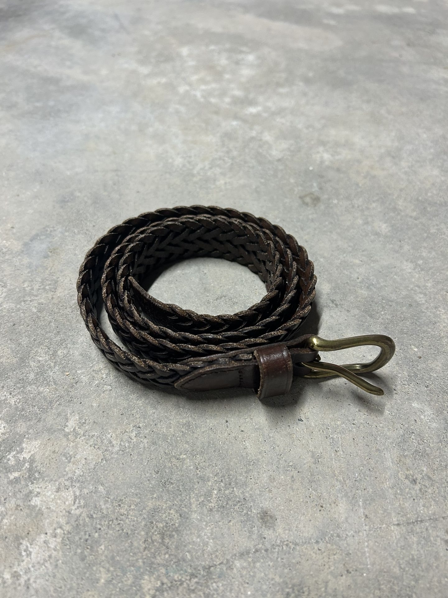 Polo Leather Braided Belt