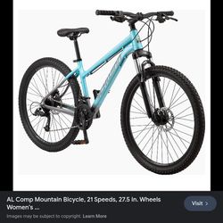 27 Inch Blue Schwinn Mountain Bike 