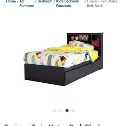 Twin Bed Frame With Head Board And Drawers