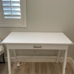 White Desk with Drawer IKEA – Good Condition