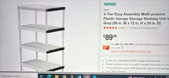 Euc storage shelf
