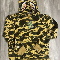 yellow bape Hoodie