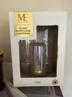 Modern Expressions glass hurricane lanterns