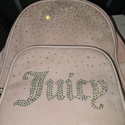 Juicy Couture Obsession Powder Blush Backpack With Rhinestones