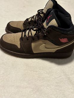 Nike Air Jordan 1 Mid Premium BG 'Baroque Brown size 6.5
