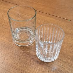 Collectible Barware Large Weighted Bacardi & Ribbed Stoli Tumblers, Pre-owned Looks Like New 