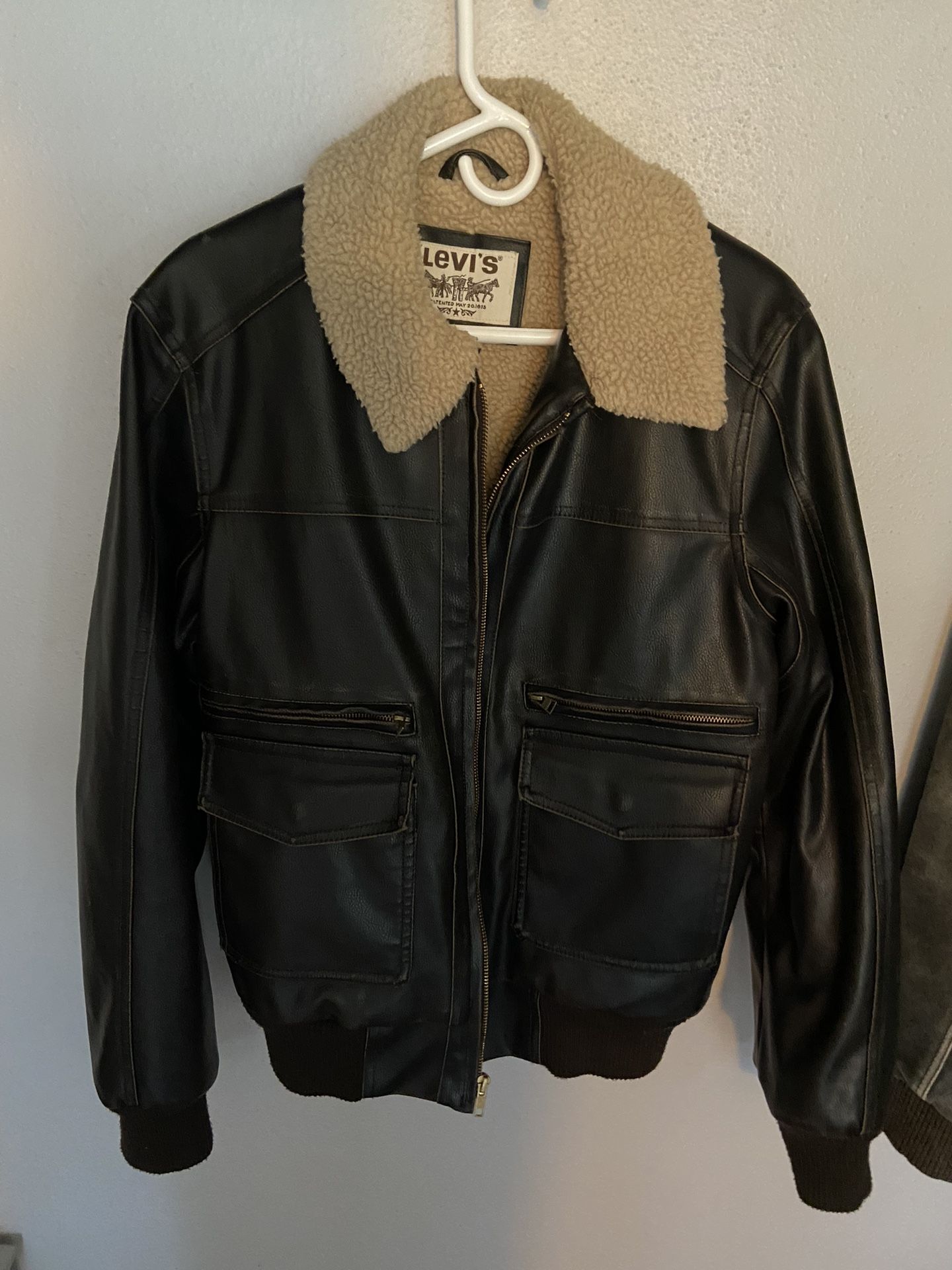 Levi’s Faux Leather Jacket Size M